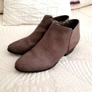 Style & Co. Faux Leather Ankle Booties